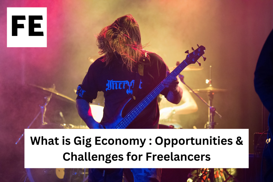 1. Image: 'Exploring gig economy opportunities & challenges for freelancers - a diverse and dynamic landscape.' 2. Image: 'Navigating gig economy opportunities & challenges for freelancers - a complex yet rewarding journey.' 3. Image: 'Diving into gig economy opportunities & challenges for freelancers - a world of possibilities and obstacles.'