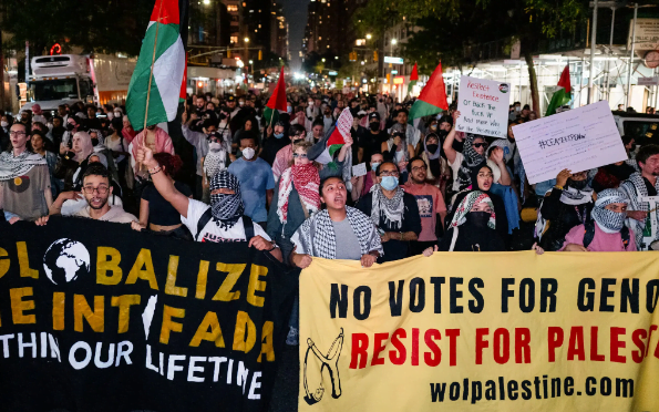 Thousands Protest in Manhattan Ahead of Netanyahu’s U.N. Speech